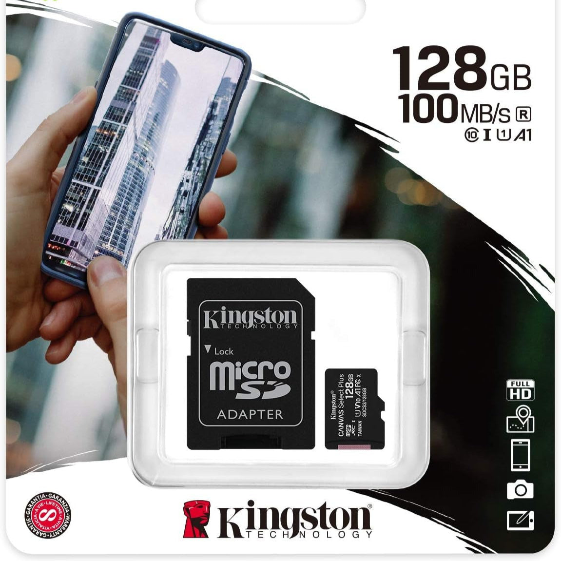 Kingston Canvas microSD-kaart 128gb